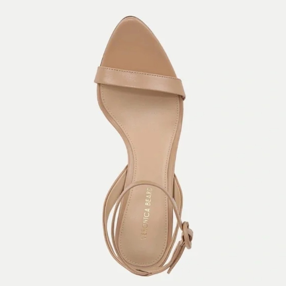 🌹VERONICA BEARD🌹 Darcelle Leather Sandal in Bisque Size: 8.5 - Picture 2 of 14